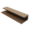 GG Composite Cladding U Trim Teak 5000mm x 40mm