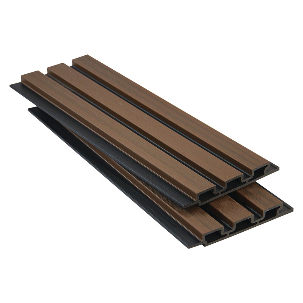 [WPC196PBG2500CN] GG Composite Slat Wall Blackline Series Chestnut 2500mm x 196mm
