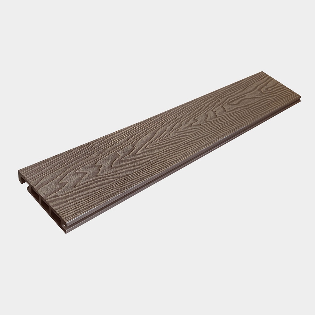 [WPCDEN5000CB] GG Composite Decking Bullnose Choco Brown 5000mm x 135mm