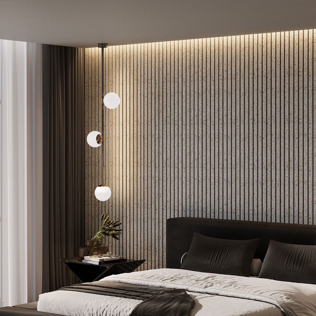[SL2400BEGLD] GG Metallic Acoustic Panel Beige Gold Dot 2400mm x 600mm