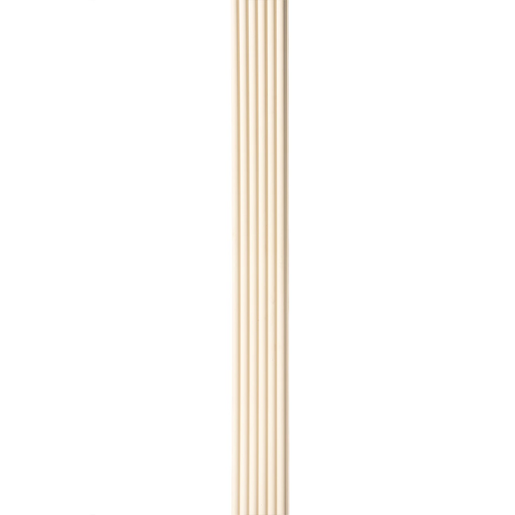 [ALV120HRWH] GG Aluvo Waterproof Panel Half Round Slats White 2400mm x 120mm