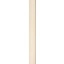 GG Aluvo Waterproof Panel Half Round Slats White 2400mm x 120mm