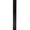 GG Aluvo Waterproof Panel Half Round Slats Black 2400mm x 120mm