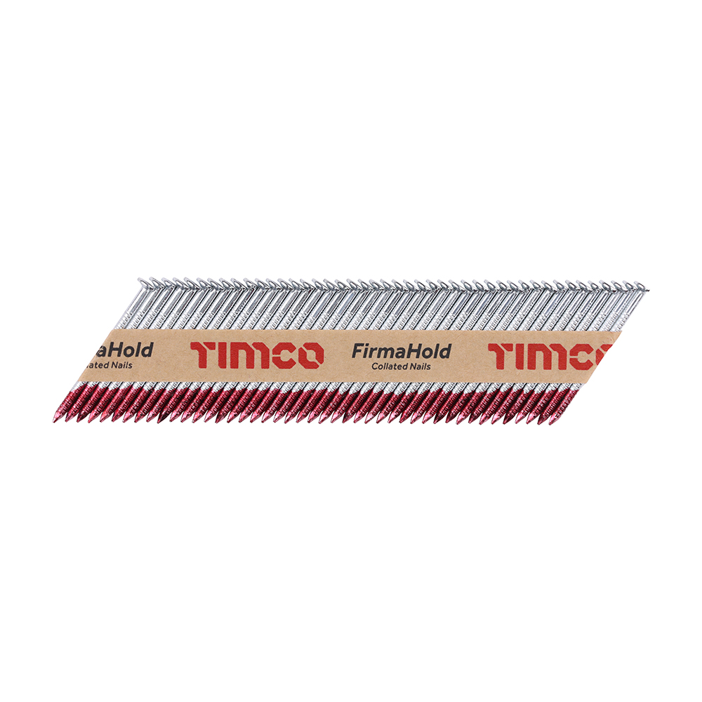 FirmaHold Collated Clipped Head Nails - Trade Pack - Ring Shank - FirmaGalv - 2.8 x 50 (Pack 3300)