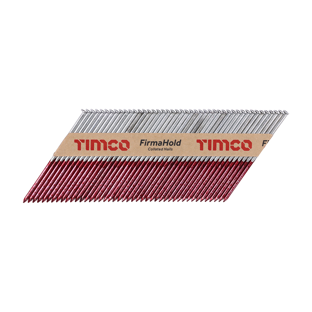 FirmaHold Collated Clipped Head Nails - Trade Pack - Plain Shank - FirmaGalv - 3.1 x 90 (Pack 2200)