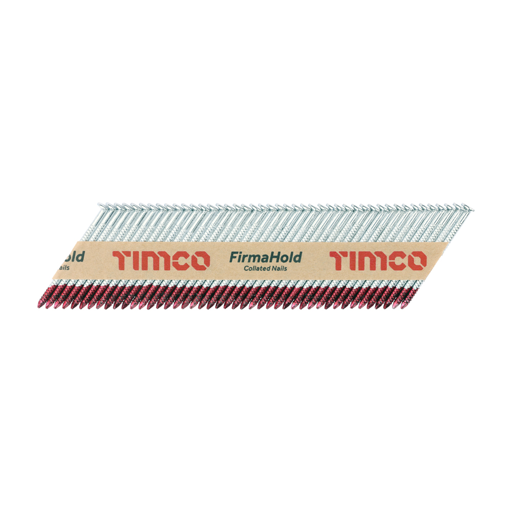 FirmaHold Collated Clipped Head Nails - Trade Pack - Ring Shank - FirmaGalv + - 2.8 x 50 (Pack 3300)