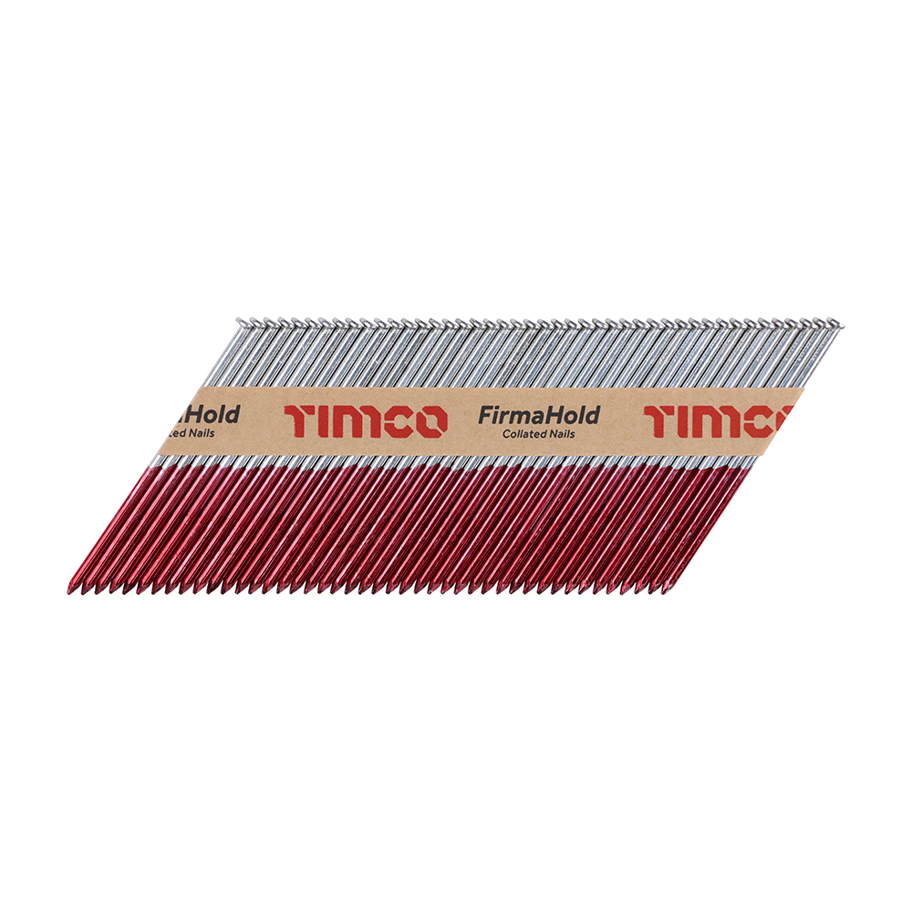 FirmaHold Collated Clipped Head Nails - Trade Pack - Plain Shank - FirmaGalv + - 3.1 x 90 (Pack 2200)