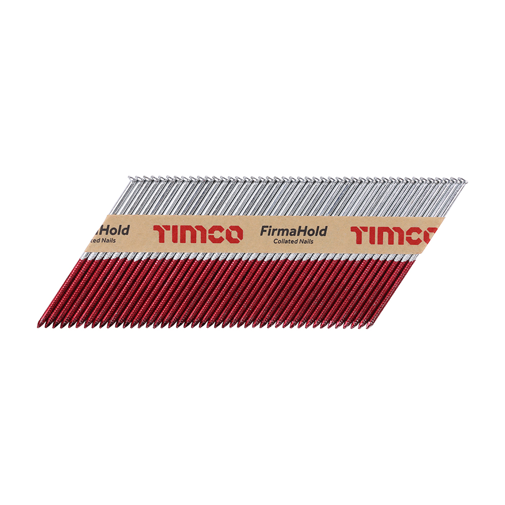FirmaHold Collated Clipped Head Nails - Trade Pack - Part Ring Shank - FirmaGalv + - 3.1 x 90 (Pack 2200)
