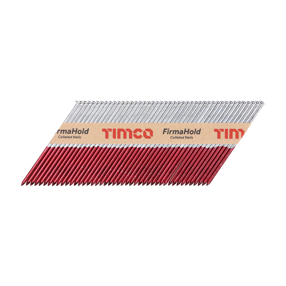FirmaHold Collated Clipped Head Nails - Retail Pack - Plain Shank - FirmaGalv - 3.1 x 90 (Pack 1100)