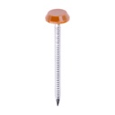 Polymer Headed Nails - A4 Stainless Steel - Clay Brown - 50mm (Pack 100)