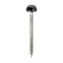 Polymer Headed Pins - A4 Stainless Steel - Anthracite Grey - 30mm (Pack 250)