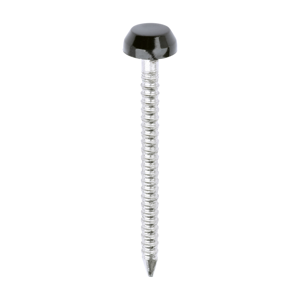 Polymer Headed Pins - A4 Stainless Steel - Black - 30mm (Pack 250)