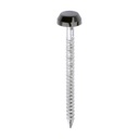 Polymer Headed Pins - A4 Stainless Steel - Mahogany - 30mm (Pack 250)