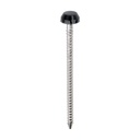 Polymer Headed Pins - A4 Stainless Steel - Anthracite Grey - 40mm (Pack 250)