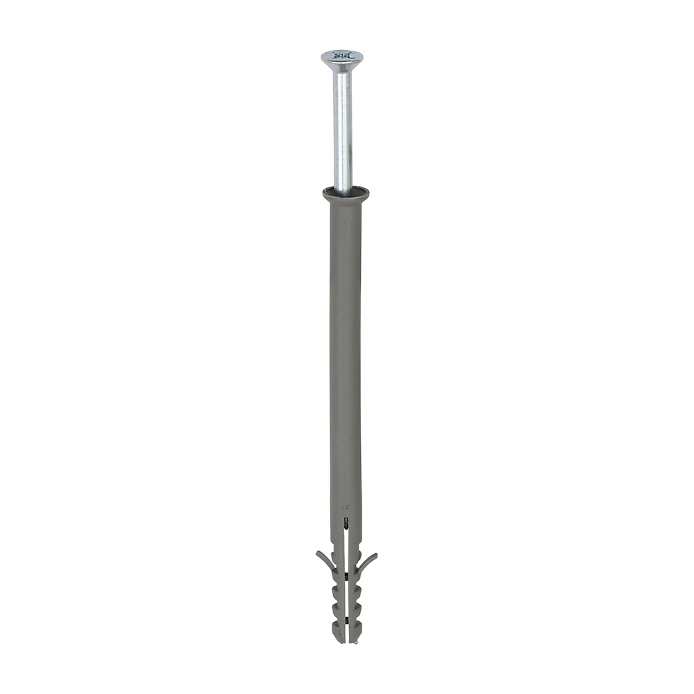 Nylon Frame Fixing - PZ - Zinc - 8.0 x 120 (Pack 100)