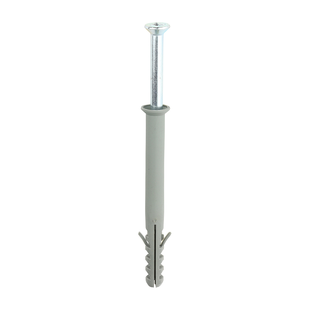 Nylon Frame Fixing - PZ - Zinc - 10.0 x 100 (Pack 100)