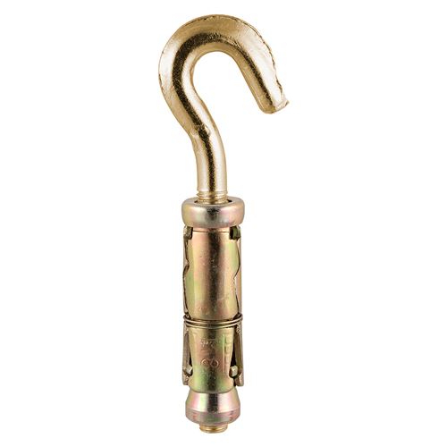 Forged Hooks with Shield Anchors - Yellow - M8 (Pack 14)