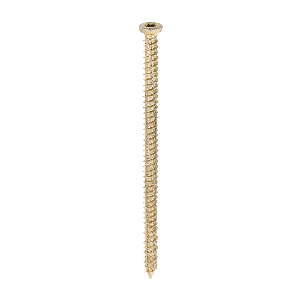 [00130TCON] Concrete Screws - TX - Flat Countersunk - Yellow - 7.5 x 130 (Pack 100)