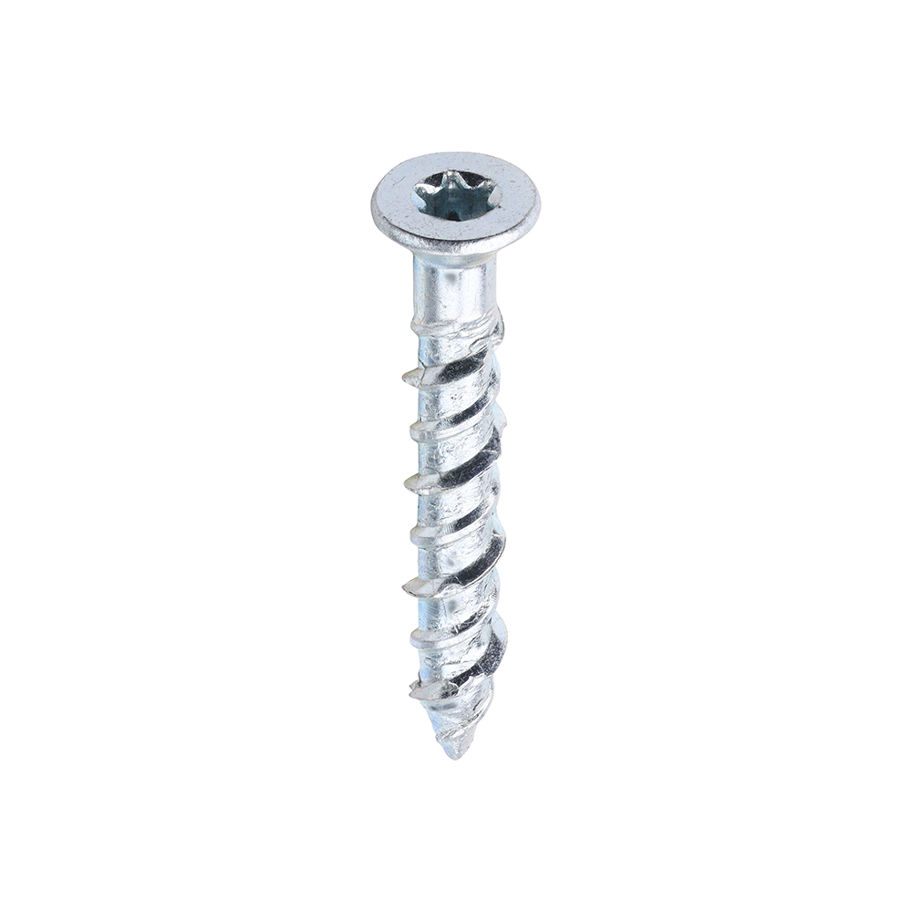 Masonry Screws - TX - Countersunk - Zinc - 6.0 x 40 (Pack 100)