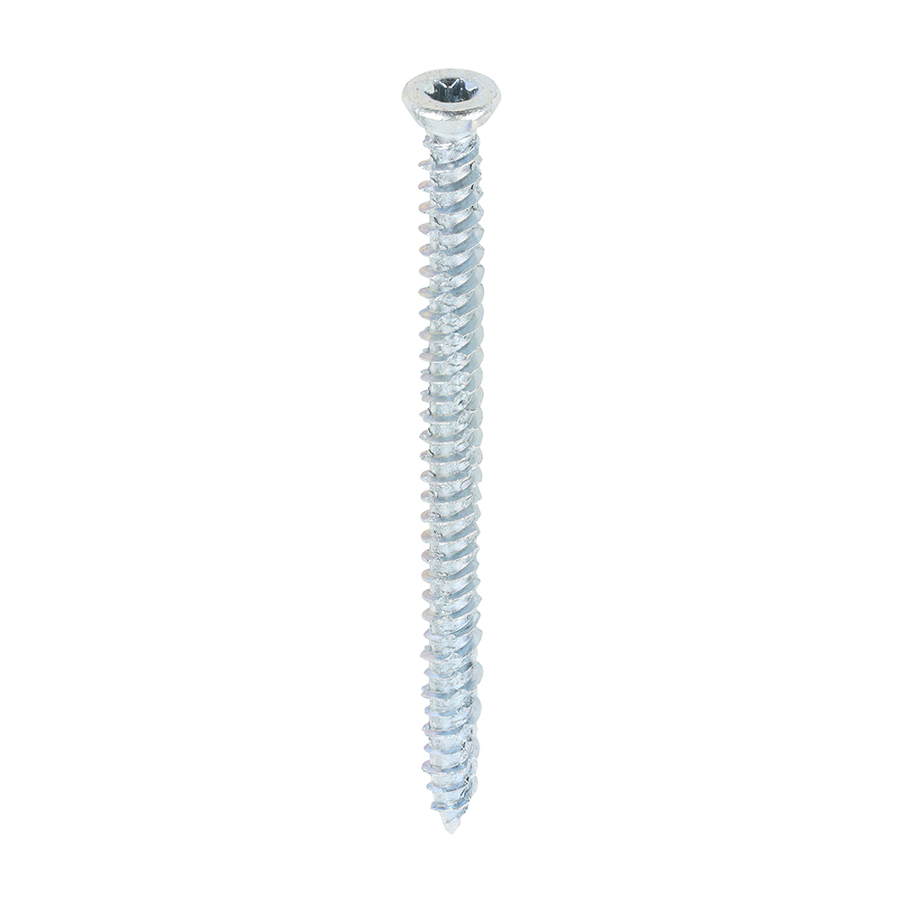 Concrete Screws - TX - Flat Countersunk - Zinc - 7.5 x 100 (Pack 100)