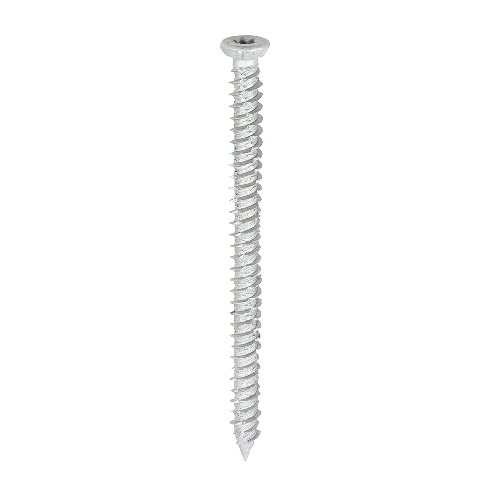 Concrete Screw - TX - Flat Countersunk - Exterior - Silver - 7.5 x 100 (Pack 100)
