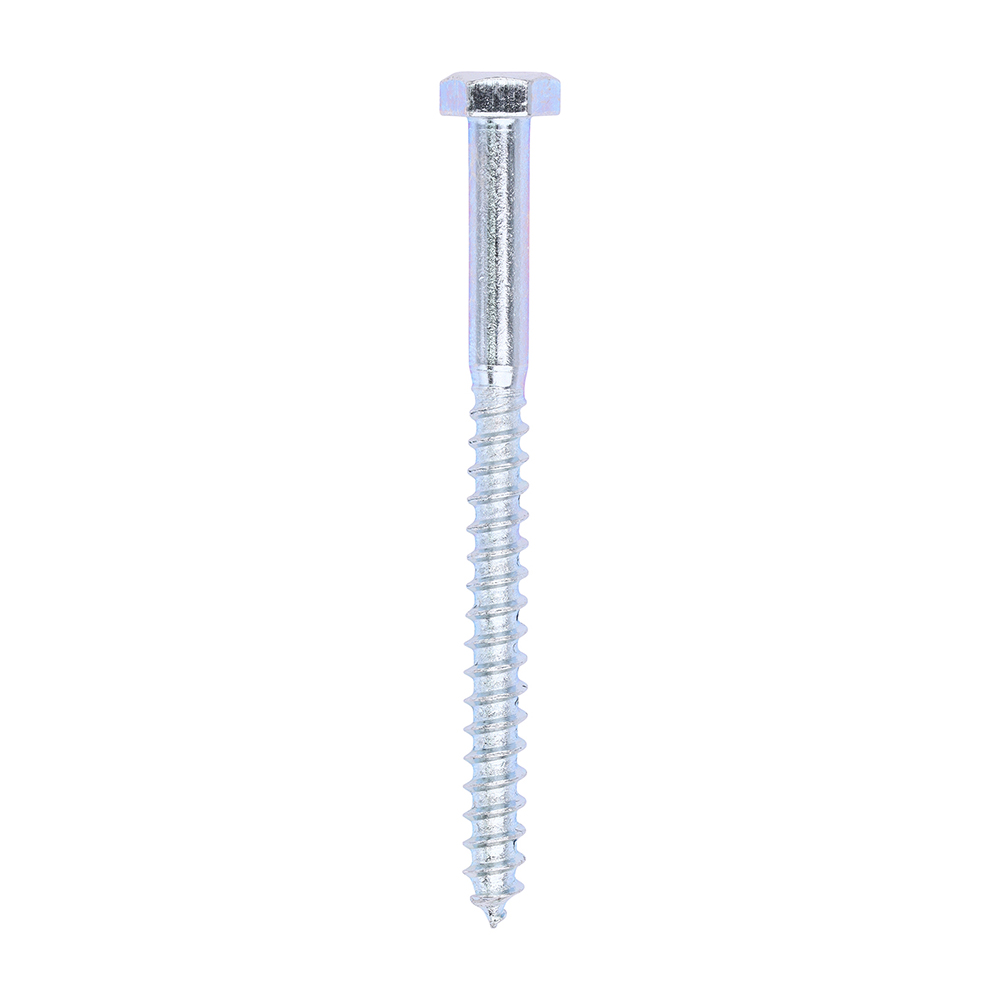 Coach Screws - Hex - Zinc - 6.0 x 75 (Pack 100)