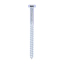 Coach Screws - Hex - Zinc - 6.0 x 75 (Pack 100)