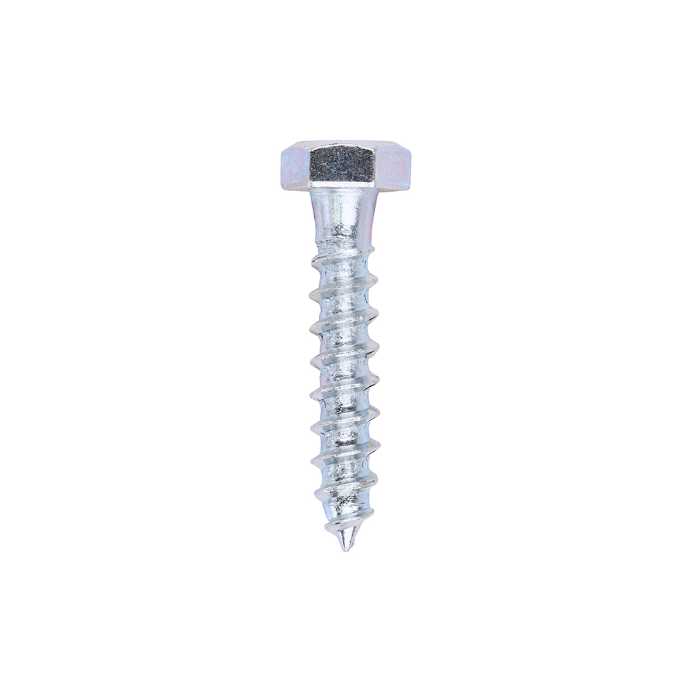 Coach Screws - Hex - Zinc - 8.0 x 40 (Pack 200)