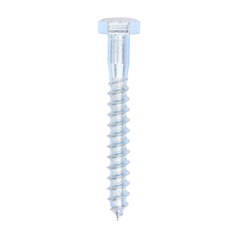 Coach Screws - Hex - Zinc - 8.0 x 65 (Pack 100)