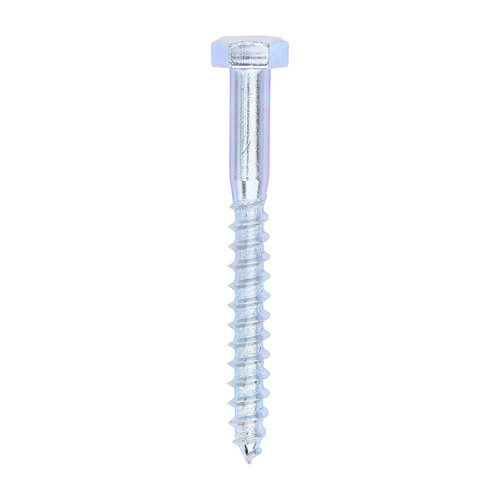 [0875CSC] Coach Screws - Hex - Zinc - 8.0 x 75 (Pack 100)