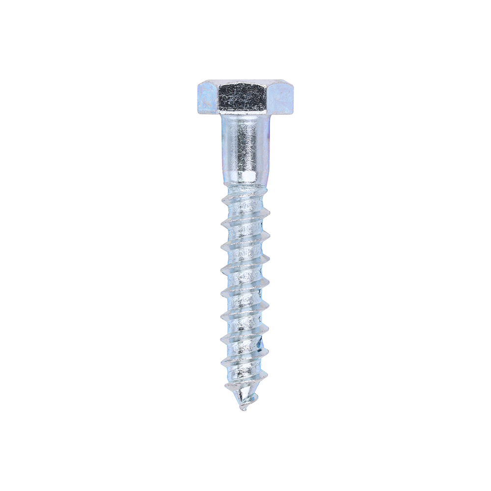 Coach Screws - Hex - Zinc - 10.0 x 60 (Pack 100)