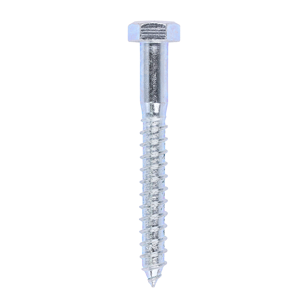 [12100CSC] Coach Screws - Hex - Zinc - 12.0 x 100 (Pack 25)