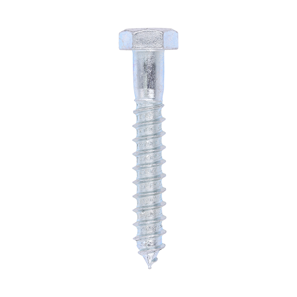 Coach Screws - Hex - Zinc - 12.0 x 80 (Pack 25)
