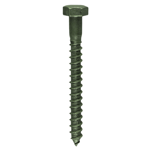 Coach Screws - Hex - Exterior - Green - 6.0 x 75 (Pack 10)