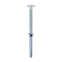 Carriage Bolts & Hex Nuts - Zinc - M8 x 130 (Pack 50)