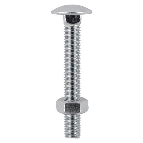 Carriage Bolts & Hex Nuts - Stainless Steel - M10 x 150 (Pack 2)