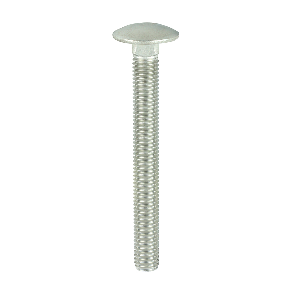 Carriage Bolts - A2 Stainless Steel - M12 x 110 (Pack 5)