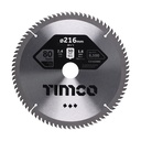 Circular Saw Blade - Fine Trim/Finishing - Extra Fine - 216 x 30 x 80T (Pack 1)