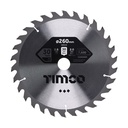 Circular Saw Blade - General Purpose - Coarse/Medium - 260 x 30 x 30T (Pack 1)
