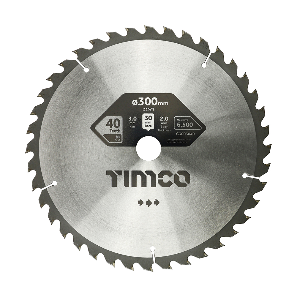Circular Saw Blade - Combination - Medium - 300 x 30 x 40T (Pack 1)