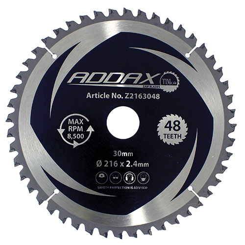 0° Mitre Saw Blade - 216 x 30 x 48T (Pack 1)