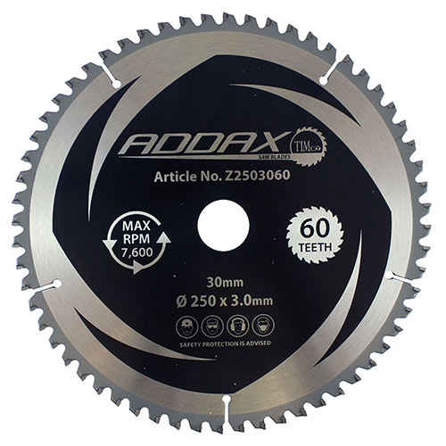 0° Mitre Saw Blade - 250 x 30 x 60T (Pack 1)