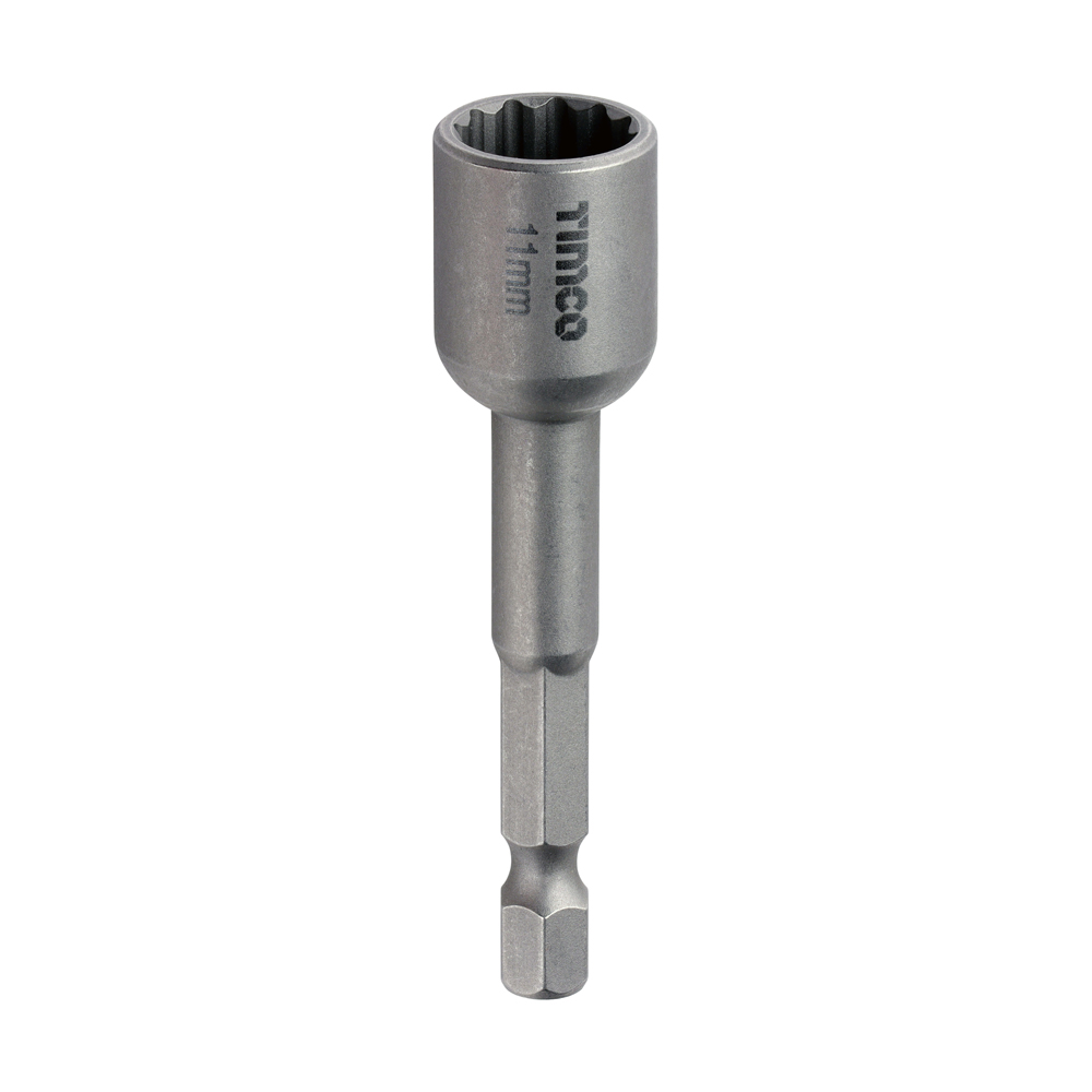 [11BHSDB] Magnetic Socket Driver Bit - Bi-Hex - 11 x 65 (Pack 1)