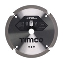 PCD Fibre Cement Saw Blade - 190 x 20 x 4T (Pack 1)