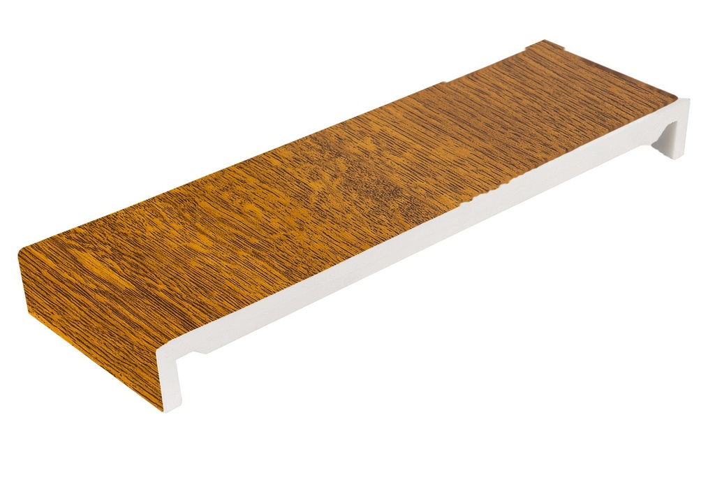 405 X 16 SQUARE FULL REPLACEMENT FASCIA 5M (LIGHT OAK)