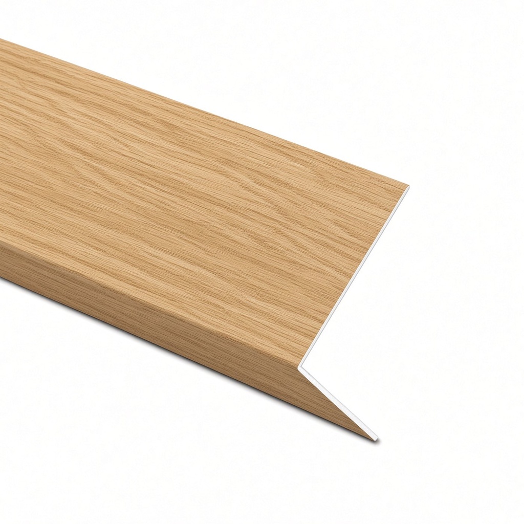 [A025O] 25 X 25 SOLID ANGLE (LIGHT OAK)