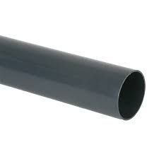 FLOPLAST 2.5M ROUND PIPE (ANTHRACITE GREY)