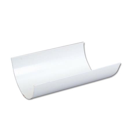 FLOPLAST 4M HALF ROUND GUTTER (WHITE)