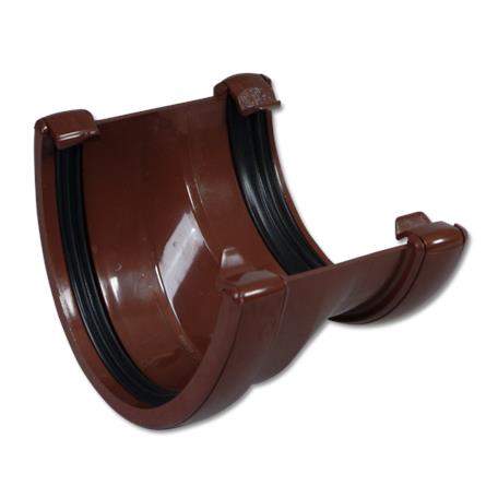 [RHR3BR] FLOPLAST HI-CAP TO ROUND GUTTER APT (BROWN)