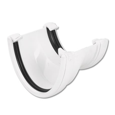 [RHR3W] FLOPLAST HI-CAP TO ROUND GUTTER APT (WHITE)